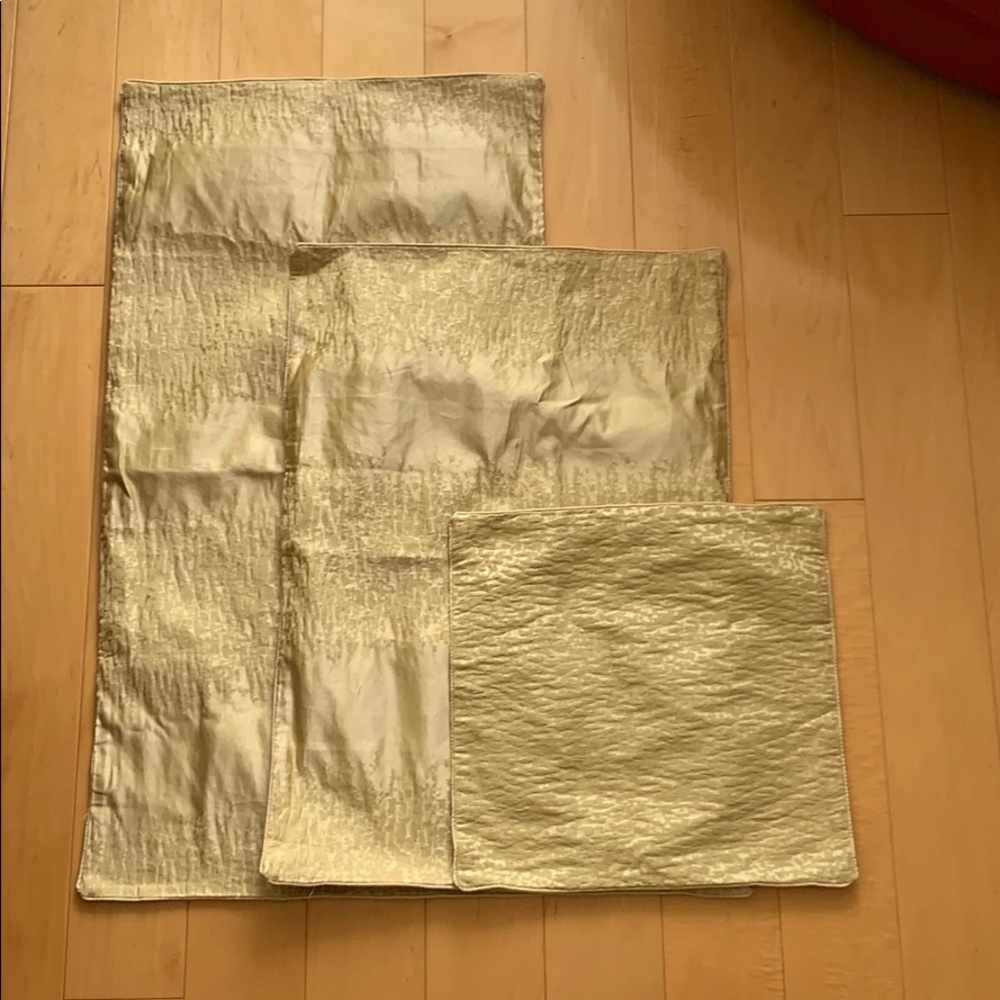 Beautiful gold accent pillows